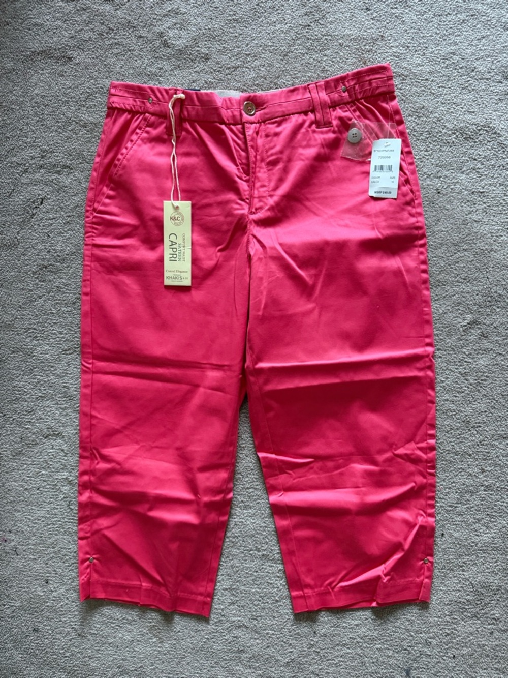 Kirkland Signature Women’s Pink Capri Pants